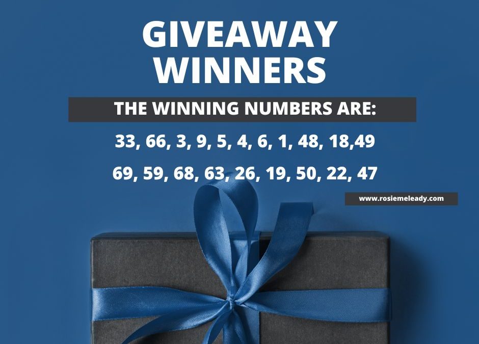 THE CHRISTMAS GIVEAWAY WINNING NUMBERS!